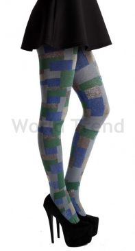 Pamela Mann Check Design Lurex Strumpfhose