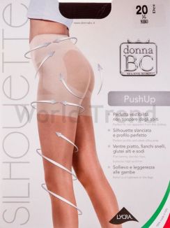 B.C. Push up 20 20/150 Den Figurformende Sttzstrumpfhose