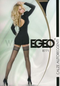 Egeo 8771 15 Den hinten gestreift Halterlose Strmpfe